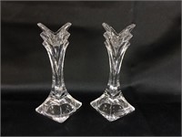 Crystal candle holders