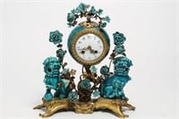 Louis XVI Bronze Chinoiserie Porcelain Clock