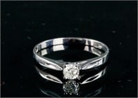 0.20ct Diamond 10k White Gold Ring CRV$1500