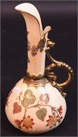 A 9" high Royal Worcester ewer decorated with