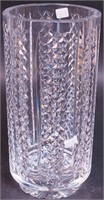 A 10" cut glass vase marked Waterford