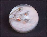 A Lindberg Studio paperweight, First Snow in