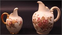 Two Royal Worcester pitchers,