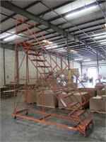 12' Aircraft Type Roll-Around Warehouse Ladder