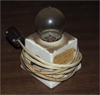 Very Rare Antique Early Incandescent Light Bulb &