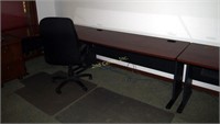 3 Piece Office Desk Lot With Chair