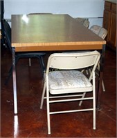 Break Room Rectangular Table & 5 Chairs