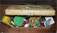 Vintage Small Metal Bait Fishing Tackle Box