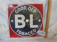 BL Tobacco Porcelane Sign