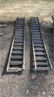 Set of steel ramps