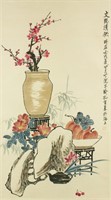 Kong Xuan 1873-1926 Chinese Watercolour Scroll