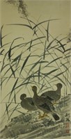 Gao Jianfu 1879-1951 Watercolour on Paper Scroll