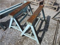 Set of Metal Saw Horses