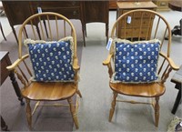 Hoop back winsor style chairs (2x)