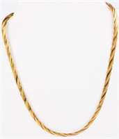 Jewelry 14kt Yellow Gold Twisted Chain Necklace