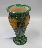 Majolica stoneware vase