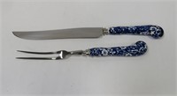 Stainless steel Sheffield England carvings set