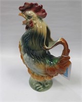 Ceramic French rooster pitcher