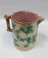 Vinatge Majolica stoneware pitcher