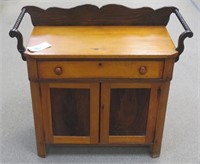 19th century mixed wood wash stand
