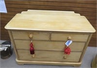 Large pine chest of drawers