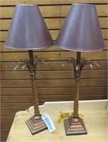 2 copper lamps
