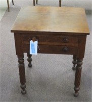 Antique mahogany wood side table