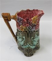 French Majolica pitcher