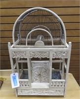 Decorative white bird cage