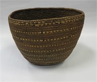 Vintage hand woven basket