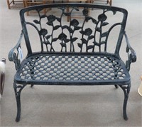 Cast iron aluminum garden bench