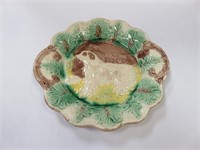 Majolica stoneware plate