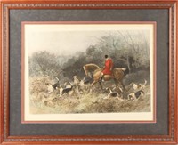HAYWOOD HARDY "A SHORTCUT TO THE MEET" LITHOGRAPH