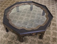 BAKER FURNITURE OCTAGONAL LACQUER COFFEE TABLE