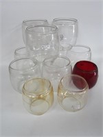 Lot of Glass Lamp Wick Bowls
