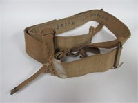 Military Belt with Brass Buckles