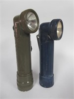 Pair of Early Military Flashlights