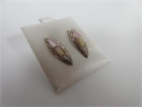 Sterling Silver and Mother of Pearl Earrings