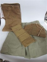 US Military Canvas Shorts and Mess Bags