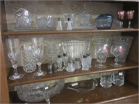 Large Lot of Vintage Crystal and Glass wear