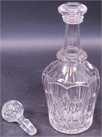 An early 13" glass decanter with stopper