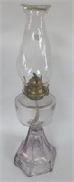 Amethyst Glass Oil Lamp