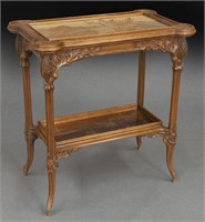 Emile Galle inlaid side table