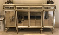 Large  Beveled Mirror Chest of Drawers