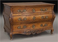 18th C. French Provincial fruitwood commode
