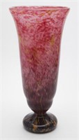 Large Schneider art glass vase