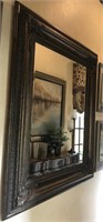 Beveled Mirror  with Heavy Gilded Frame