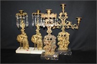 2 pairs of Victorian Candelabras