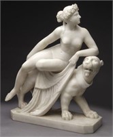 White marble sculpture depicting "Ariadne