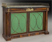 Regency rosewood console table,
